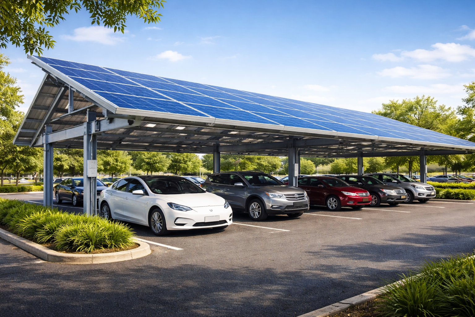 Car Parking Solar Structures - solar product image